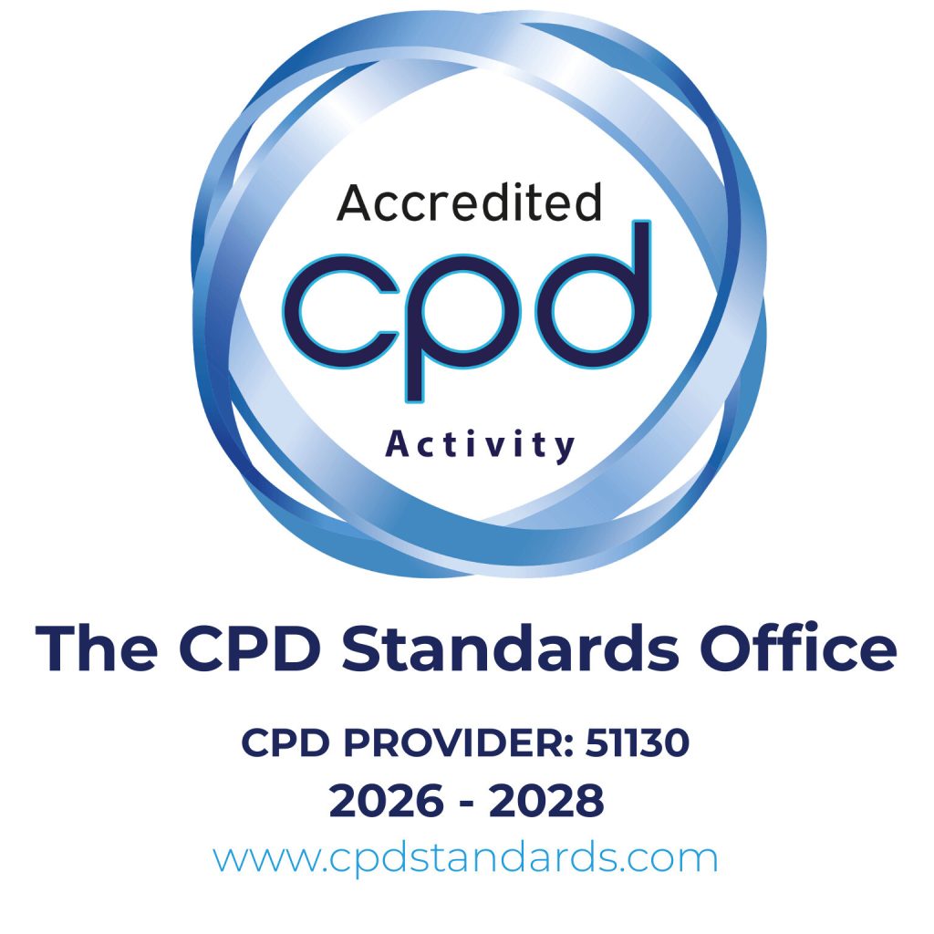 CPD Standards Office accreditation logo on a white background, confirming Accredited CPD Activity status. Text reads: “The CPD Standards Office, CPD Provider: 51130, 2026–2028” with the website
