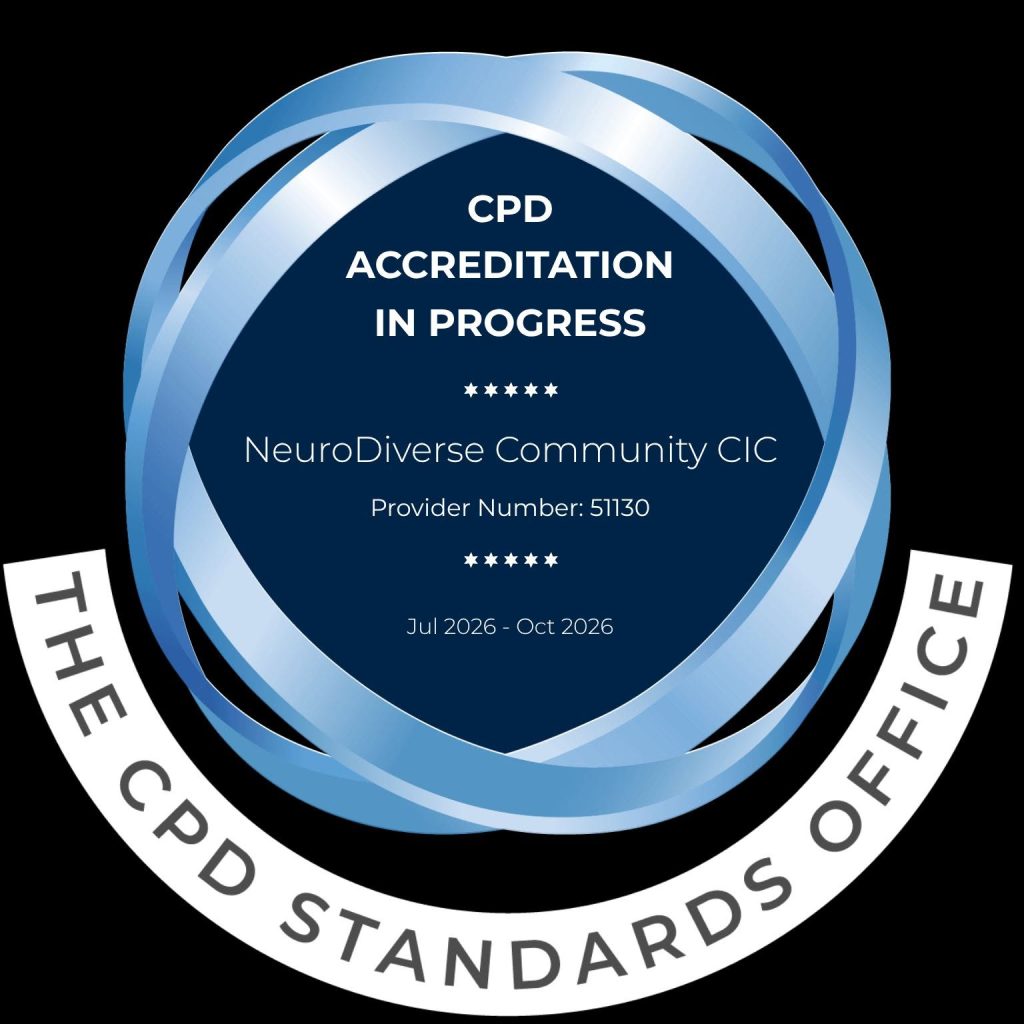 An official accreditation badge graphic from The CPD Standards Office.